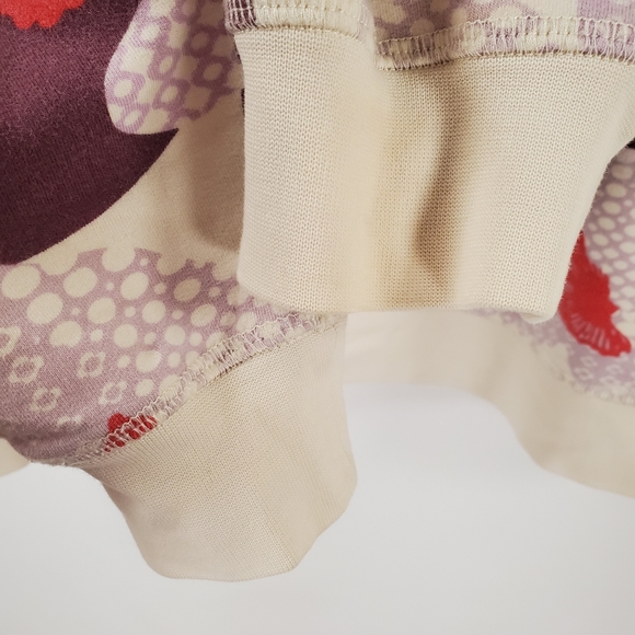 Patagonia Sweatshirt Hood Floral Print Cream M - Picture 5 of 5